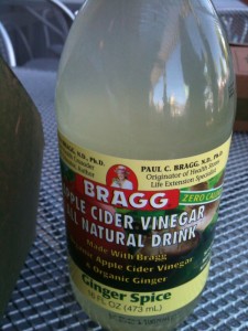 Bragg's Apple Cider Vinegar "All-Natural Drink" - Ginger Spice Flavor, zero cal...very refreshing...